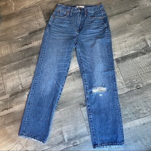 Madewell High Rise Classic Straight Jeans: Size 25